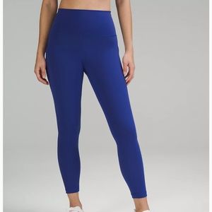 Lululemon Wunder Train High-Rise Tight with Pockets 25”. Royal blue. Worn twice.